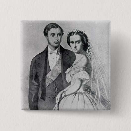 König Edward und Königin Alexandra Button (Vorderseite)
