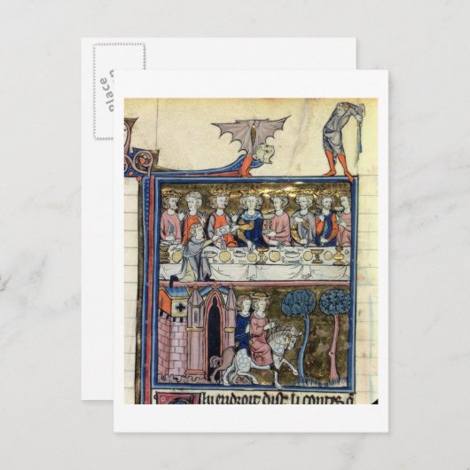 König f.326 Arthur und seine Ritter Frau-Fr 95 Postkarte (Vorne/Hinten)