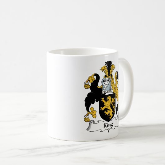 König Familienwappen Kaffeetasse (VorderseiteRechts)