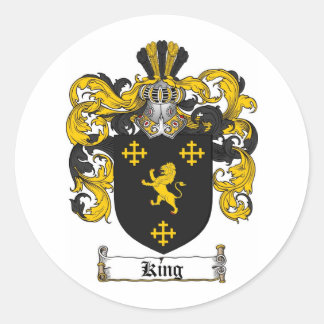 KÖNIG FAMILIENWAPPEN - KÖNIG WAPPEN RUNDER AUFKLEBER