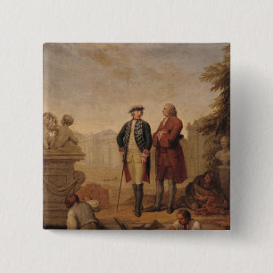 König Frederick II von Preußen Button