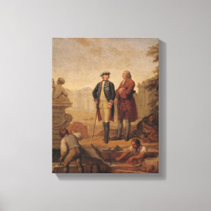 König Frederick II von Preußen Leinwanddruck