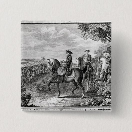 König Frederick II von Preußen wiederholend Button (Vorderseite)