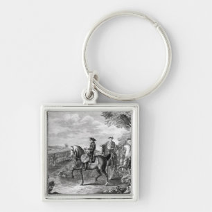 König Frederick II von Preußen wiederholend Schlüsselanhänger