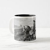 König Frederick II von Preußen wiederholend Zweifarbige Tasse (Vorderseite Links)