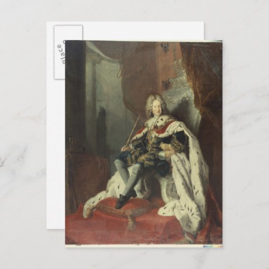 König Friedrich I. von Preußen Postkarte (Vorne/Hinten)