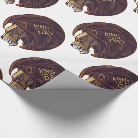 König für den Tag Geschenkpapier (Ecke)