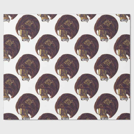 König für den Tag Geschenkpapier (Flach)
