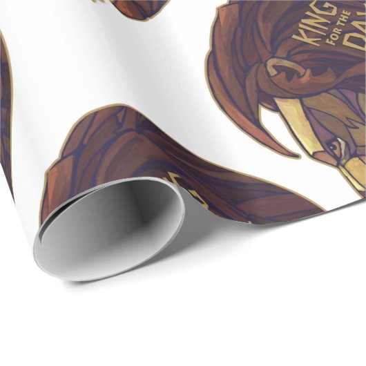 König für den Tag Geschenkpapier (Rolleneckpunkt)