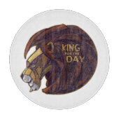 König für den Tag Schneidebrett (Vorderseite)