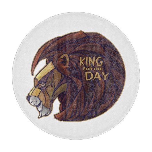 König für den Tag Schneidebrett (Vorderseite)