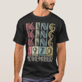 König geboren im NOVEMBER 1970 T-Shirt (Vorderseite)