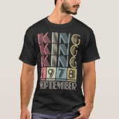 König geboren im SEPTEMBER 1978 T-Shirt (Vorderseite)