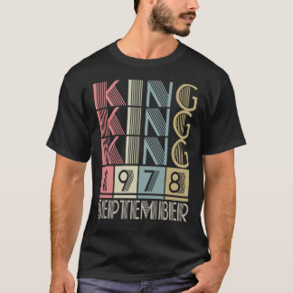 König geboren im SEPTEMBER 1978 T-Shirt