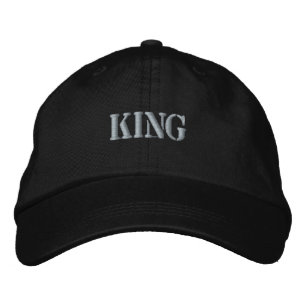 König Gedruckter Text Name-Hut Überraschung Visor Bestickte Baseballkappe