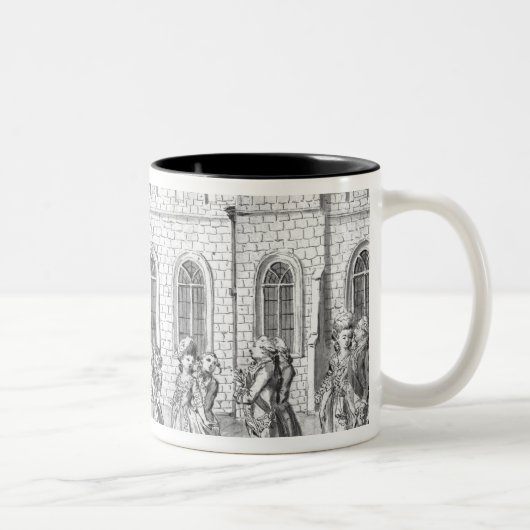 König George III und Königin Charlotte Zweifarbige Tasse (Rechts)