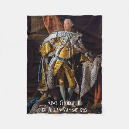 König George III von Allan Ramsay 1762 Fleecedecke
