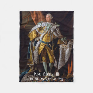 König George III von Allan Ramsay 1762 Fleecedecke