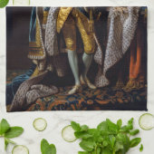 König George III von Allan Ramsay 1762 Geschirrtuch (Gefaltet)