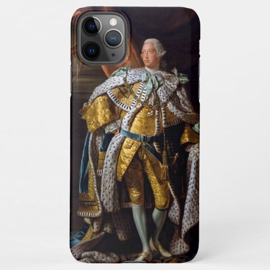 König George III von Allan Ramsay 1762 iPhone Hülle (Rückseite)