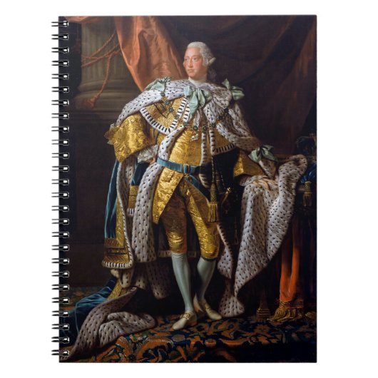 König George III von Allan Ramsay 1762 Notizblock (Vorderseite)