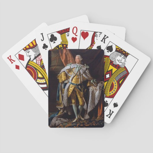 König George III von Allan Ramsay 1762 Spielkarten (Rückseite)