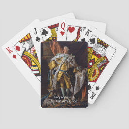 König George III von Allan Ramsay 1762 Spielkarten