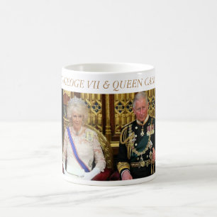 König George VII und Königin Camilla Kaffeetasse
