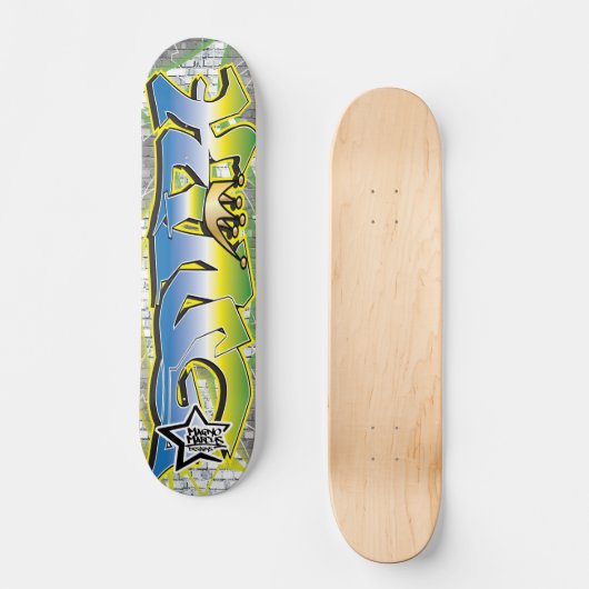 König Graffiti Skateboard (Vorderseite)