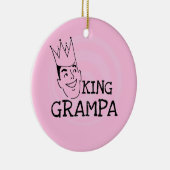 König Grampa T-shirts und Geschenke Keramikornament (Rechts)