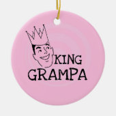 König Grampa T-shirts und Geschenke Keramikornament (Vorne)
