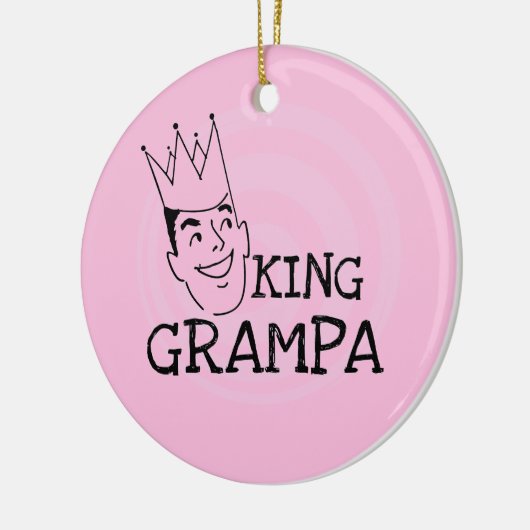 König Grampa T-shirts und Geschenke Keramikornament (Links)