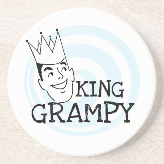 König Grampy Tshirts und Geschenke Sandstein Untersetzer (Vorne)