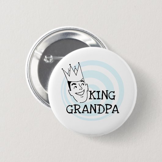 König Grandpa T-shirts und Geschenke Button (Vorne & Hinten)