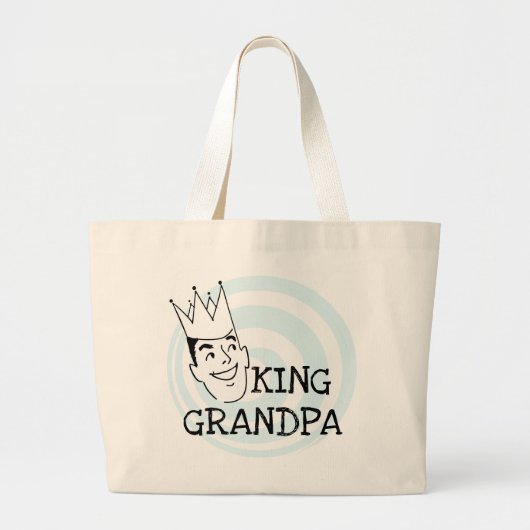 König Grandpa T-shirts und Geschenke Jumbo Stoffbeutel (Vorne)
