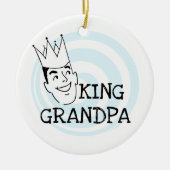 König Grandpa T-shirts und Geschenke Keramik Ornament (Vorne)