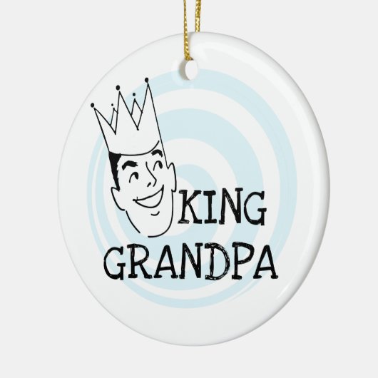 König Grandpa T-shirts und Geschenke Keramik Ornament (Links)