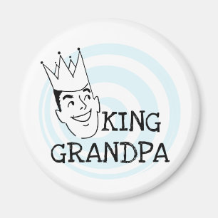 König Grandpa T-shirts und Geschenke Magnet