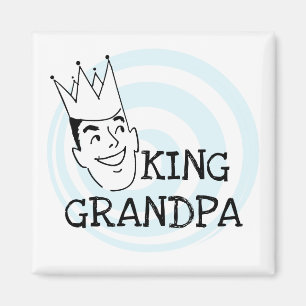 König Grandpa T-shirts und Geschenke Magnet