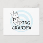 König Grandpa T-shirts und Geschenke Postkarte (Vorderseite)