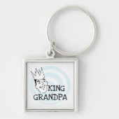 König Grandpa T-shirts und Geschenke Schlüsselanhänger (Vorne)