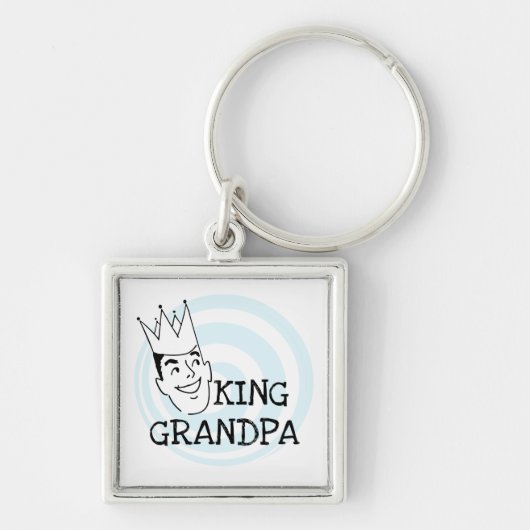 König Grandpa T-shirts und Geschenke Schlüsselanhänger (Vorne)