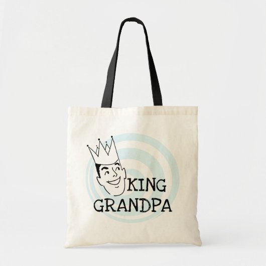 König Grandpa T-shirts und Geschenke Tragetasche (Vorne)