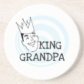 König Grandpa T-shirts und Geschenke Untersetzer (Vorne)