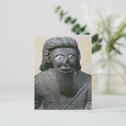 König Hadad, aus dem Palast in Tell-Halaf, Syrien Postkarte (Stehend Vorderseite)