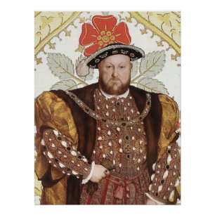 König Heinrich VIII Tudor König von England Porträ Poster