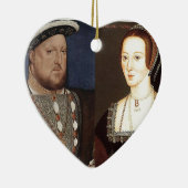 König Heinrich VIII. und Anne Boleyn Keramik Ornament (Rechts)