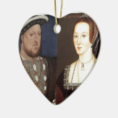 König Heinrich VIII. und Anne Boleyn Keramik Ornament (Links)