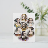 König Heinrich VIII. von England | Seine sechs Ehe Postkarte (Stehend Vorderseite)