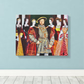 König Henry der Achte und seine sechs Ehefrauen Leinwanddruck (Insitu (Holzboden))